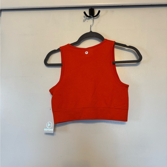 90 Degree By Reflex Bright Orange Crop Top - Picture 7 of 9